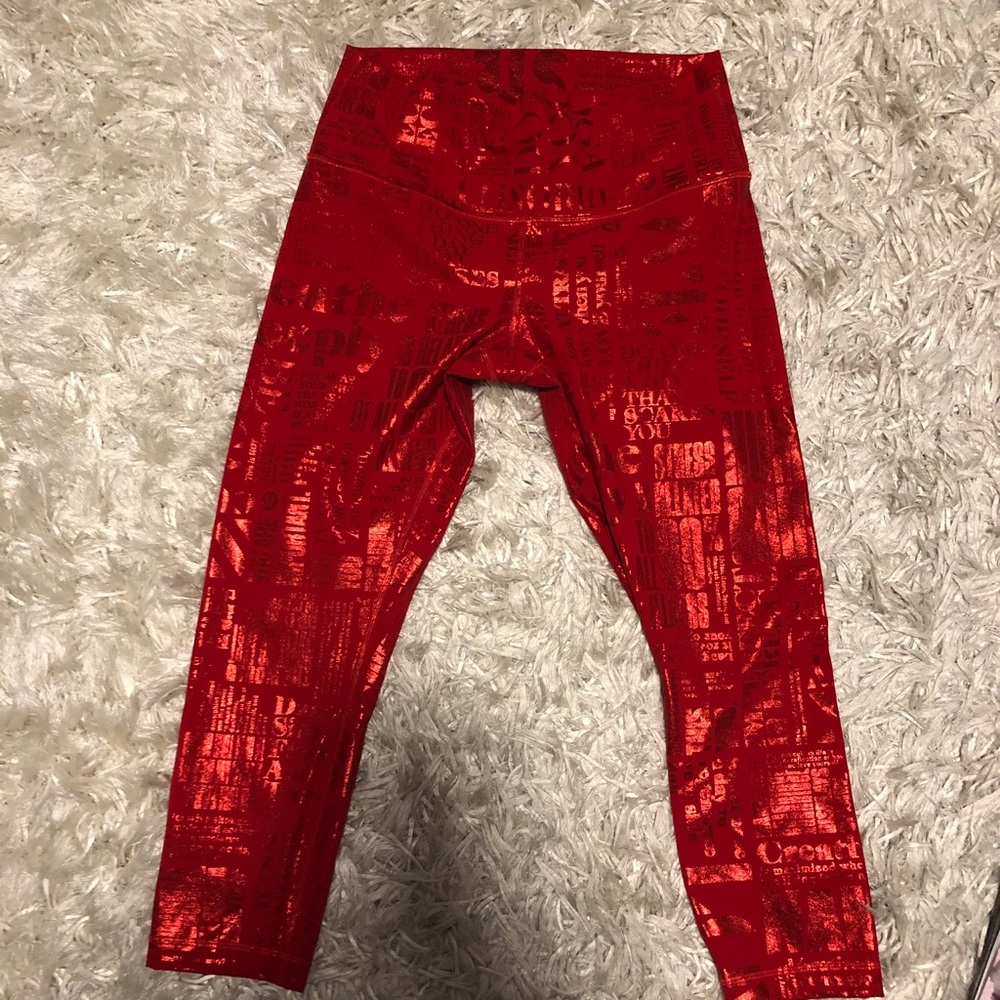 👏🏻 WEEKEND SALE 👏🏻Lululemon Red Leggings